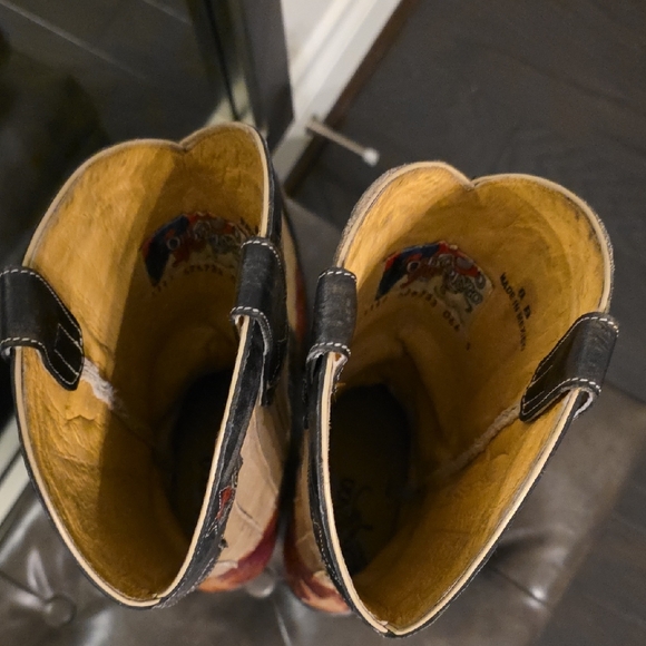 Old Gringo Red, Blue, and Cream Star Ankle Boots - Picture 16 of 16